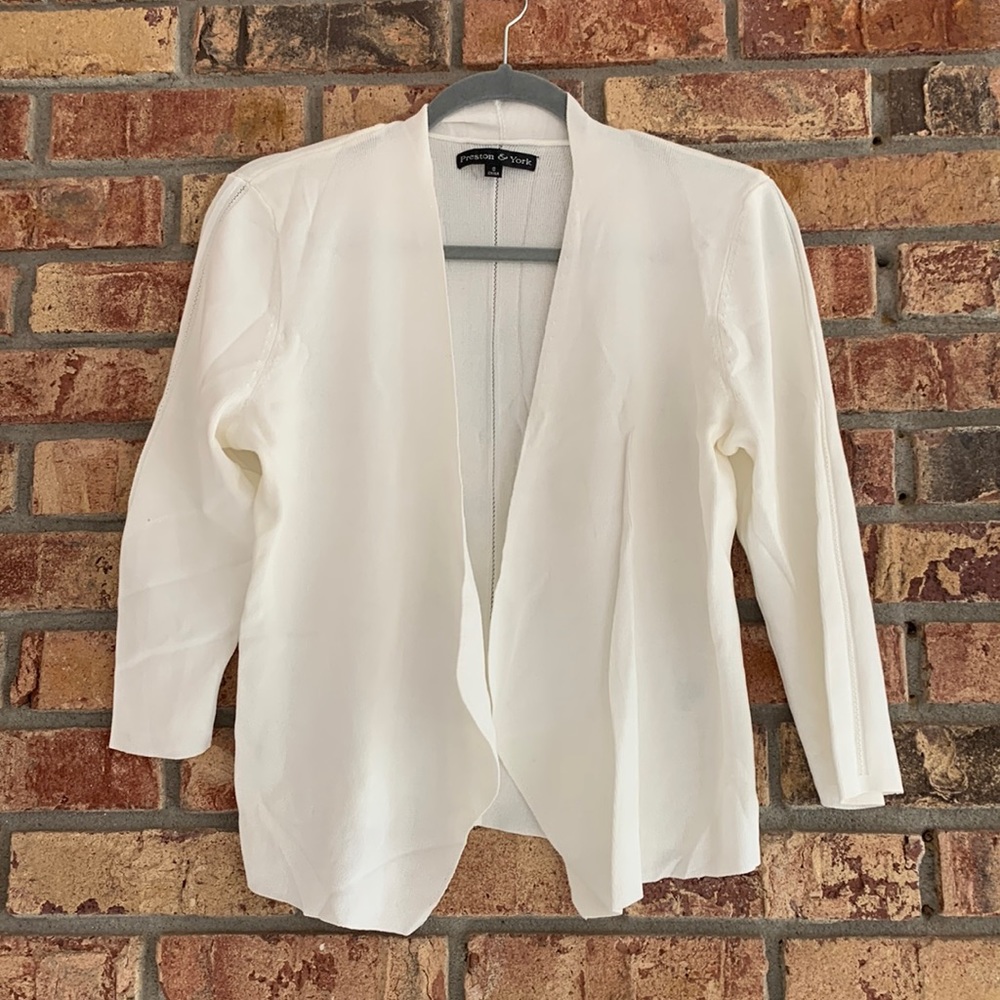 Preston & York off white cardigan